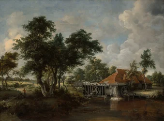 O Moinho de Água com o Grande Telhado Vermelho, 166265.