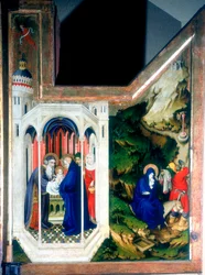 A apresentação no templo e a fuga para o Egito, 1394-1399