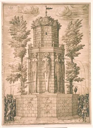 Fonte com cariátides