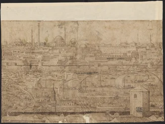  Prospecto de Constantinopla, Folha 8, Melchior Lorck, 1559