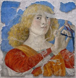 Anjo músico de Melozzo da Forli, c. 1480 (fresco)