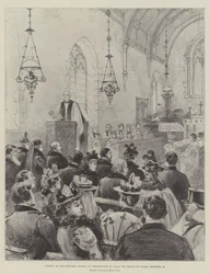 Abertura da Igreja Restaurada em Shernbourne por HRH o Príncipe de Gales, 24 de dezembro