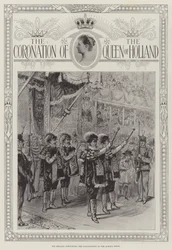 A coroação da rainha da Holanda