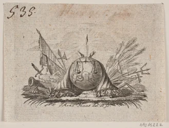 Vinheta para A. Schytte "Constituição natural e política da Dinamarca e da Noruega", parte I