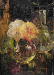 Rosas Amarelas numa Garrafa