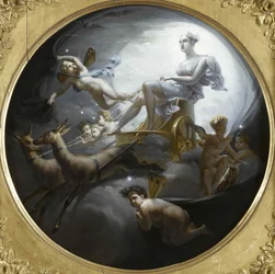 Diana em sua carruagem, 1821.