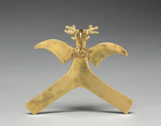 Pingente de pássaro, c. 1000-1550 (ouro fundido)