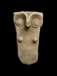 Lidar com uma jarra funcionou como uma deusa mãe, Early Dynastic III (argila cozida)