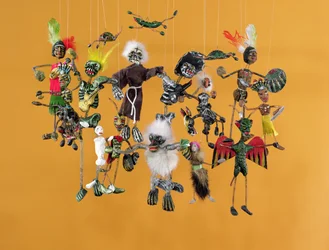 Dia dos mortos, de Oaxaca (papel machê)