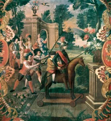 Cena retirada de "Dom Quixote do Canal" (O Engenhoso Cavalheiro Dom Quixote de La Mancha) por Miguel de Cervantes Saavedra (1547-1616)