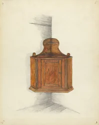 Corner Cupboard, c. 1953.