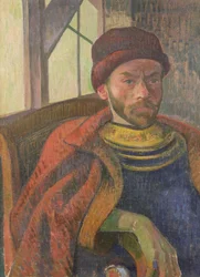 Auto-retrato em traje bretão, c.1889