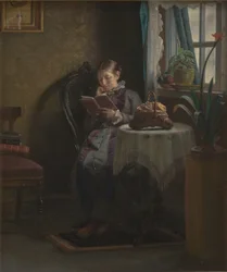 A esposa do artista lendo