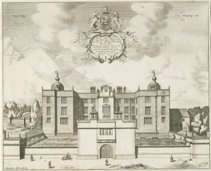 Beaudesert Hall and Park: gravura em placa de cobre, nd [1653-1686]
