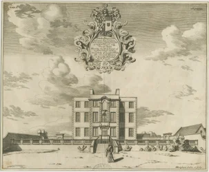 Elmhurst Hall: gravura em placa de cobre, nd [1653-1686]