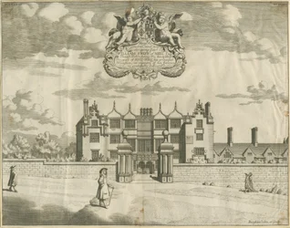 Keele Hall: gravura em placa de cobre, nd [1653-1686]