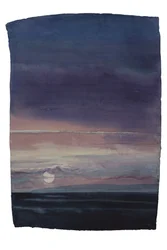 Pôr do sol sobre a ilha