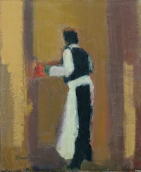 Empregado de mesa parisiense, 2015 (óleo sobre linho)