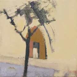 Igreja de Puymirol, 2017 (óleo sobre linho)