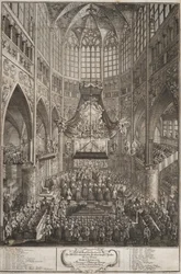 A coroação de Maria Teresa no Castelo de Praga, 1743.