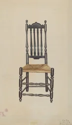 Cadeira traseira do corrimão, 1938.