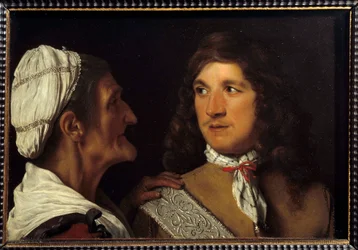 O jovem e a entremeteuse Pintura de Michael Sweert (Michiel Sweert