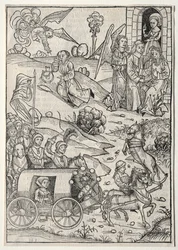 Der Schatzbehalter: O retorno de Tobias a Tobit, a chegada da esposa de Tobias ..., 1491.