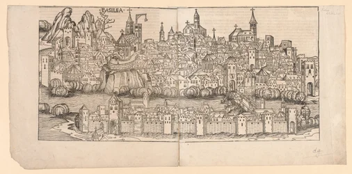 Crônica de Nuremberg: Vista Topográfica de Basileia, Suíça