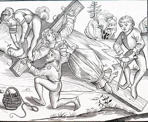 A crucificação de uma criança