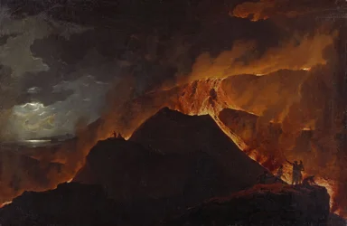 Neoclassicismo: A erupção do Vesúvio, por Michael Wutky (1739-1822)