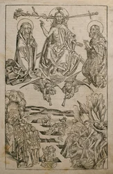 O último julgamento, ilustração do &39;Liber Chronicarum&39; por Hartmann Schedel (1440-1514), publicado em Nuremberg, 1493