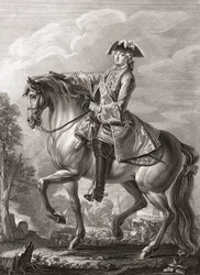 Rei Luís XV da França, retrato equestre.