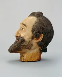 Cabeça de retrato de Henrique IV da França, c.1610 (cera) (ver também 312106 e 312138)