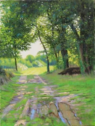 Óleo Chemin de Gironde, 2018 (óleo sobre tela)