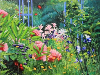Canto de jardim, 2017 (óleo sobre tela)