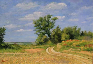 Estrada rural óleo natural, 2017 (óleo sobre tela)