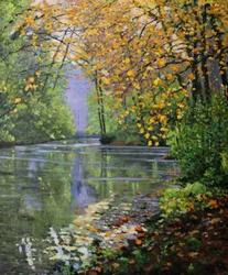 Essonne no outono, 2021 (pintura