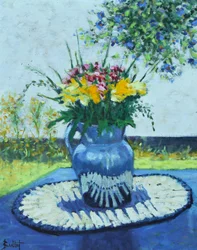La Vase Bleu, 2003 (óleo sobre tábua)