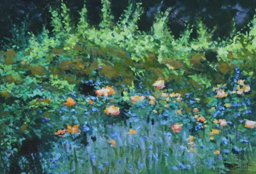 Parterre de fleurs, 2003 (óleo sobre tábua)