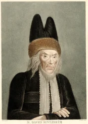 Retrato de David Sintzheim 1745-1812, 1800s.
