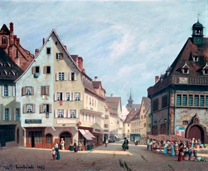 Praça Du Marche-Aux-Fruits, Colmar, 1875