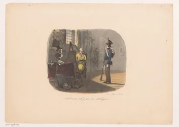 Soldado é um modelo para pintor em seu estúdio Painter, você pode cancelar minha inscrição? (título no objeto)