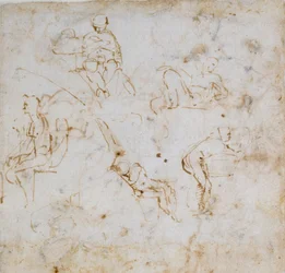 Cinco estudos de pequenas figuras, c1490-1560