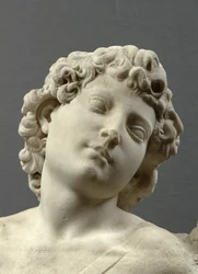 Chefe do Cupido &39;Manhattan&39;, c.1494-96 (mármore) (detalhe)
