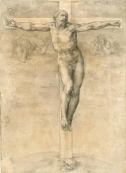 Crucificação com dois anjos