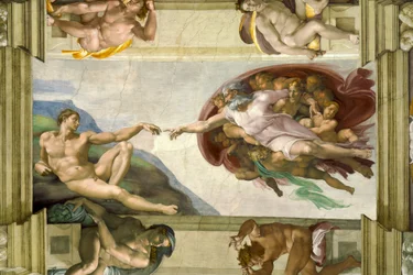 Tecto da Capela Sistina (1508-12): Criação de Adão
