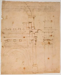 Esboços para a cúpula de Santa Maria del Fiore