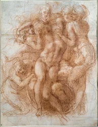 Estudo para o Depósito de Pieta de Cristo (desenho