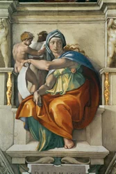 A Capela Sistina; frescos do teto após o restauro (fresco)