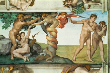 A Capela Sistina; frescos do teto após o restauro (fresco)